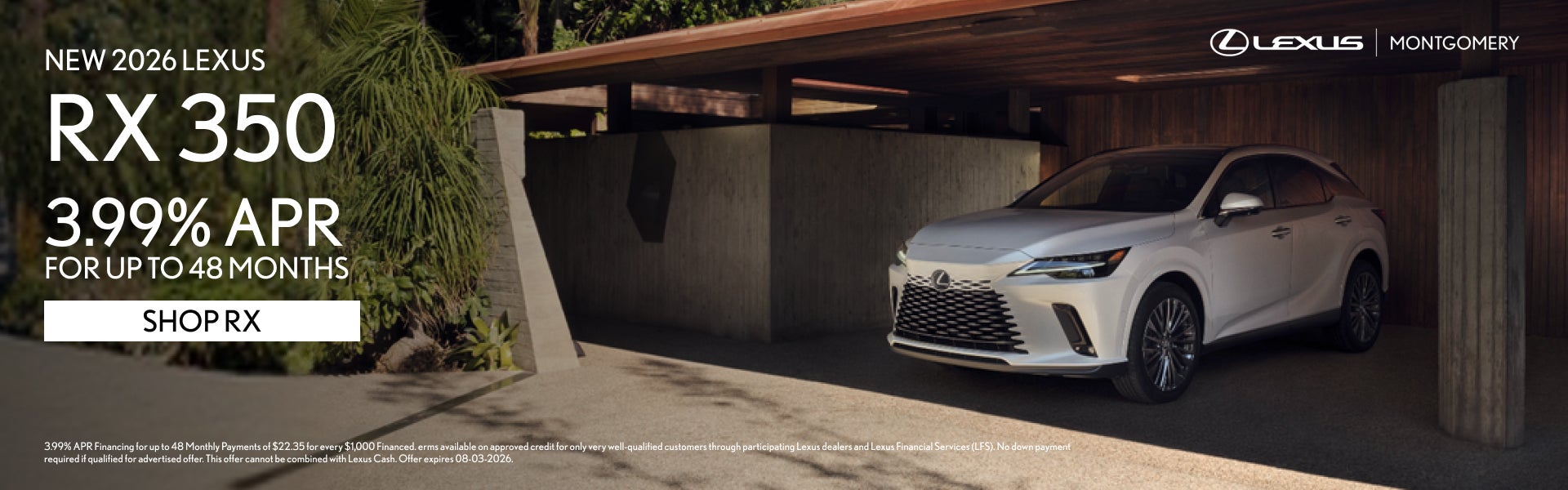NEW 2026 LEXUS RX 350